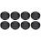 8St Splashproof Camera Lensbeschermers Zwart Met Ringhaak 2
