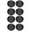 8St Splashproof Camera Lensbeschermers Zwart Met Ringhaak 5
