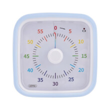Timer Visivo da 60 Minuti con Custodia Protettiva, Timer Disco Arcobaleno, Strumento di Gestione del Tempo per il Conto Alla Rovescia Silenzioso