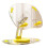 Tablet Bracket Holder Adjustable Folding Stand Transparent Acrylic Tablet Desktop Support Yellow 1