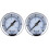 2St Dual Scale Drukmeter Wit Staal Voor Luchtcompressor 2