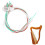5Sets Complete Lyre Snaar Accessoires Set Nylon Vervanging Voor 2