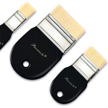 PAN WEN BO Platte Paddle Penselenset Nylon Schilderborstels voor Acrylolie, Verfvernissen Waterverf (1inch 2inch &3inch)