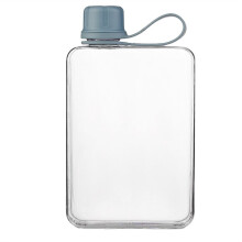 Quadratische Wasserflasche, 500 Ml, Tragbare Flache Trinkbecher, Schmale Kaltwasserflasche, Sportwasserflasche, Sommerwasserflasche zum Wandern A