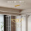 Homcom HOMCOM Pendant Light, Ceiling Light with 3 Colour Temperatures, Gold Tone 5