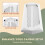 Support Vertical pour Console  5 Slim Version Lecteur Optique avec Bouches de Refroidissement Intégrées et Pieds Antidérapants Blanc 5
