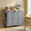 Homcom HOMCOM Rolling Kitchen Island, Kitchen Storage Trolley w/ Drop Leaf, Drawers 2