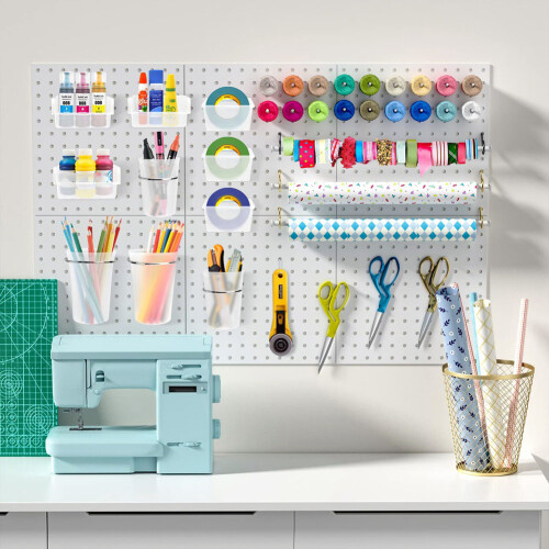 Peg Board Bins Peg Board Cups with Hooks & Loop 12Pack,Peg Board Organizer Accessories, Peg Board Tools Organizer A 2