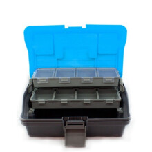 Waterproof 3-Tier Fishing Tackle Box Storage Box Portable Fishing Tackle Strong Corrosion Resistant Storage Box