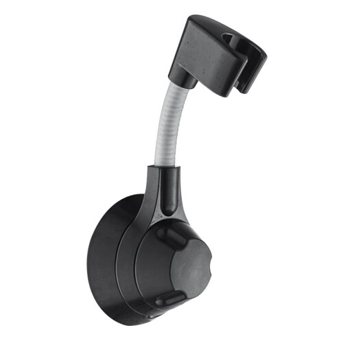 Support de Douche, Support de Douche RéGlable à 360 Support de Pommeau de Douche en Pâte Solide Sans PerçAge Support de Douche Noir