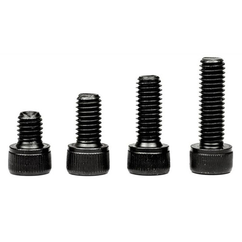 M3 Hex Socket Screw Set Round Cap  Screws DIN912 Bolts Nuts Assortment Kit Black 12.9 Grade 1
