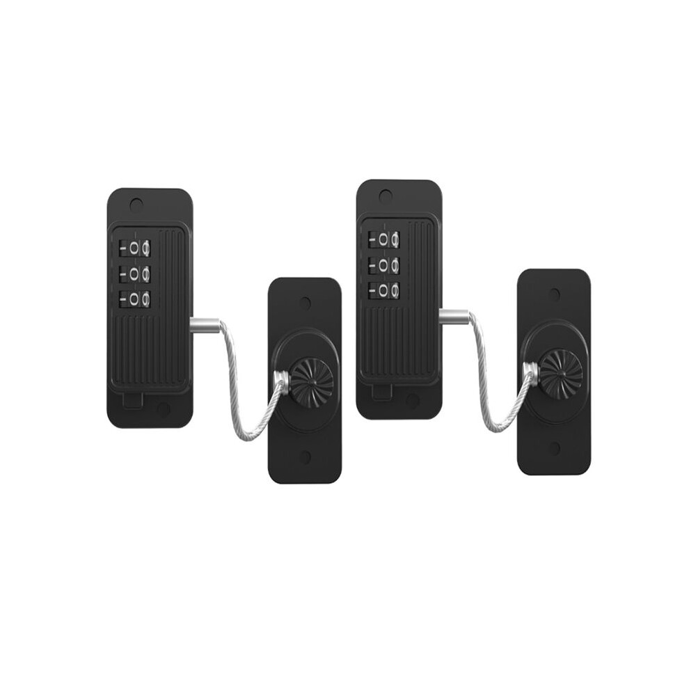 Refrigerator Lock (2 Pack), Heavy Duty Combination Fridge Lock Child Safety Cabinet Lock Strong Non-Marking Adhesive 4711479632857