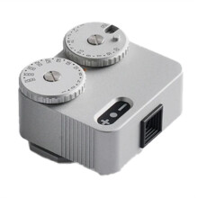 Medidor de Luz II Sapata Fria para Câmera de Filme DSLR Medidor de Luz 12 AcessóRios FotográFicos de Velocidade Do Obturador (Prata)