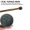 Tambor de Chuva para Exterior, Tambor de Língua de Aço 6 Notas Tambor de Tanque de Chakra de 3 Polegadas Percussão de Aço Marretas Acolchoadas 2