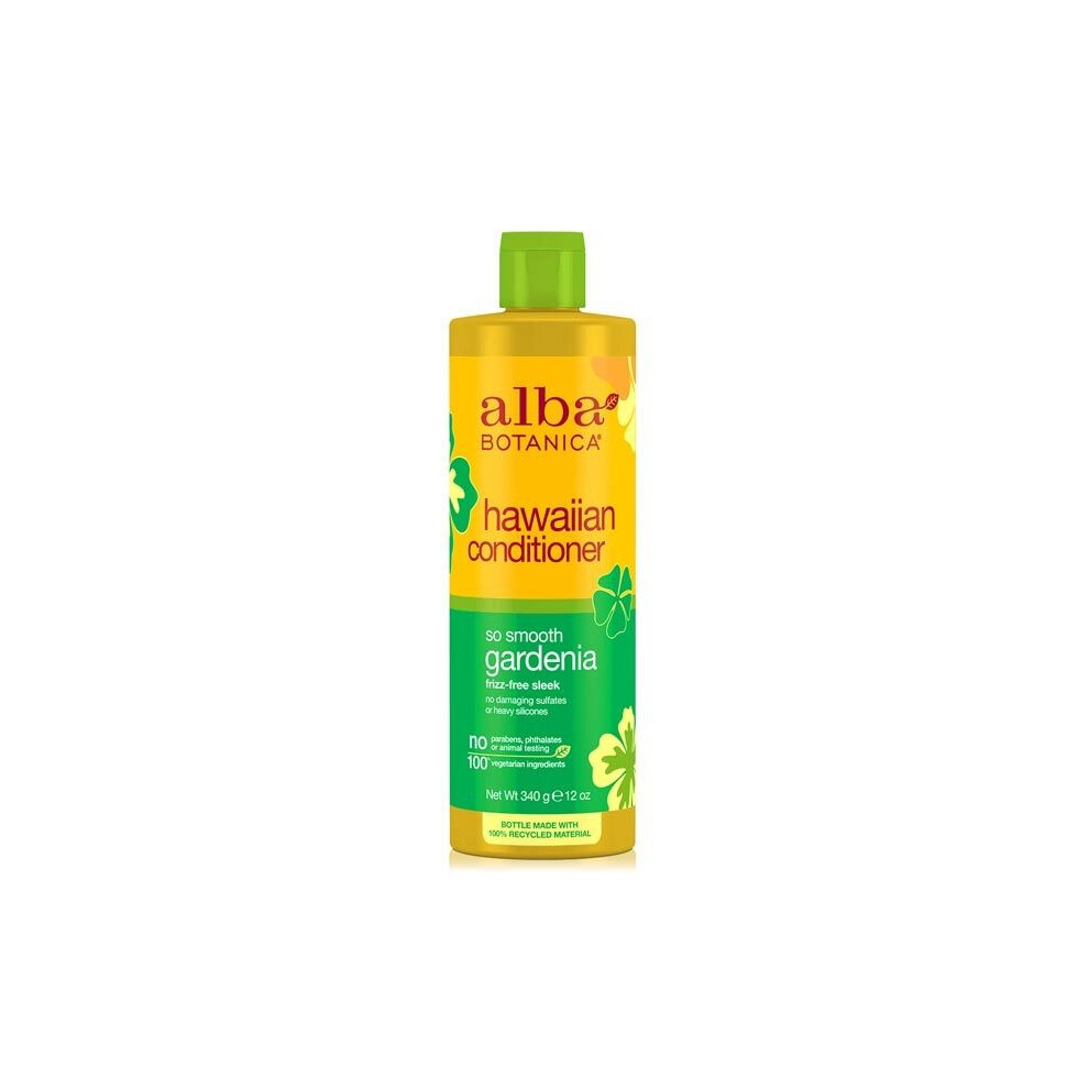 Alba Hawaiian Gardenia Conditioner 12 Oz  Moisturizing & Smoothing Conditioner for Dry, Frizzy, and Damaged Hair