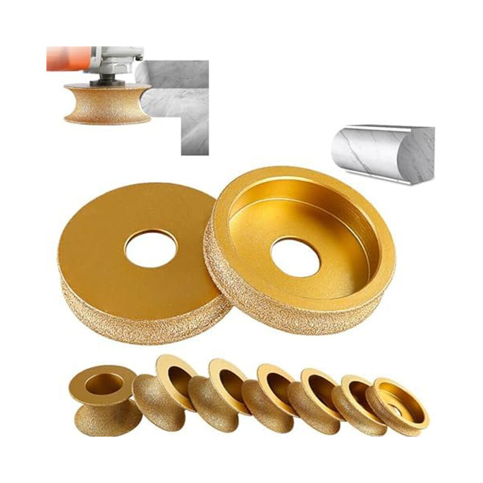 Grinding Stone Grinding Wheel, 3 Inch Profile Hand Grinding Stone Wheel, Round Dry Vacuum Brazed Grinding Stone Grinding Wheel (10Mm) 6031511792249