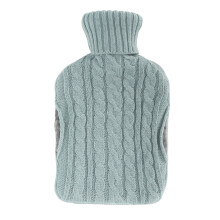 Warm Comfort And Pain Relief Hot Water Bottle With Soft Knitted Cover Natural Rubber Cold Compress Winter Menstrual Cramps Relief Muscle Aches