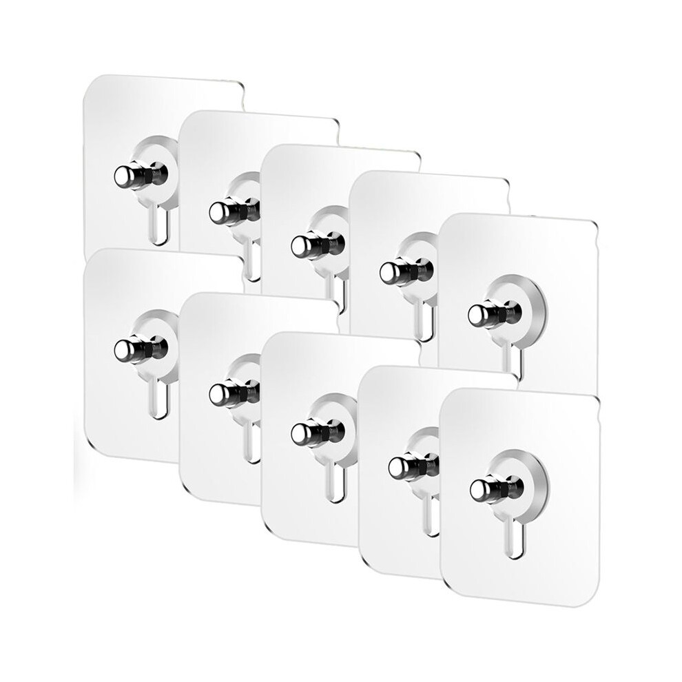 10Pcs Drill Free Adhesive Hooks No Trace Screw Sticker For Bathroom Kitchen Storage Punch Free Screw Stickers 4711331996806