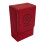 Red Tarot Card Storage Box PU Leather Game Poker Deck Card Frame 1