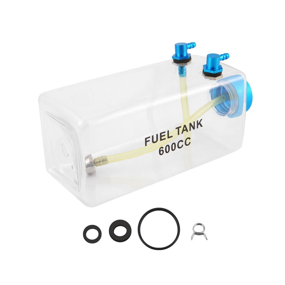 Fuel Tank Petrol Transparent Plastic Bottle 600Cc Cnc For Rc Gas And Nitro Airplane 6033488588023