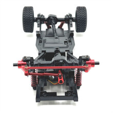 Kit de Alavanca de Direção de Carro RC para 1/12 MN82 MN78 D90 D91 D96 MN98 99S Peças de Atualização de Carro RC Vermelho