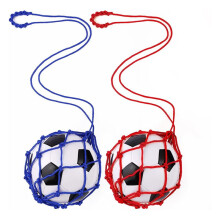 2PCS Football Kick Trainer, Soccer Return Trainer Net , Football Kick Throw Solo Practice Training Aid +Red