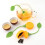 Loose Tea Leaf Strainer Silicone Tea Infuser Teapot Tool Teabag Kettle  Holder Spice Filter Tea Infuser Lemon 5
