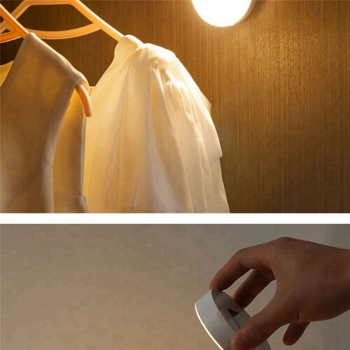 4 Pack Motion Sensor LED Night Light,USB Rechargeable Wall Decoration Bedroom Night Lamp Cool White 2