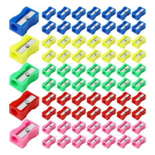 144 Coloured Plastic Pencil Sharpener Handheld Pencil Sharpener Bulk Pencil Sharpeners Pocket Sized Plastic
