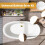 Gold Tub Drain Overflow Kit-Universal Bathtub Drain Replacement with 2Hole Overflow Faceplate Set,Tip-Toe Conversion Kit 5