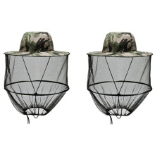 Phantom Camouflage Outdoor Anti-Mosquito Fishing Net Hat, Suitable for Fishing, Camping and Other Activities