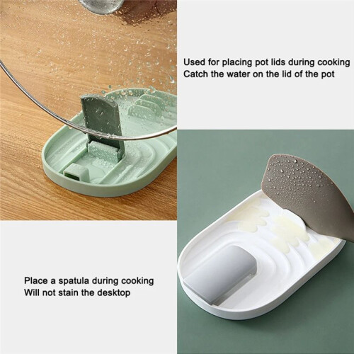 Foldable Pot Lid Rack, Spatula Rack, Integrated Storage Rack, Kitchen Stove Storage Rack, Draining Tools 2