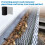 4Pack Gutter Guard Mesh Rolls, 20 Feet Gutter Leaf Guards with 40 Clip Hooks, DIY Rain Gutter Covers Preventing Leaves 5