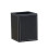 2Pack PU Leather Pens Pencils Holder Cup Desktop Stationery Organizer Case Office Accessories Container Box Black 3