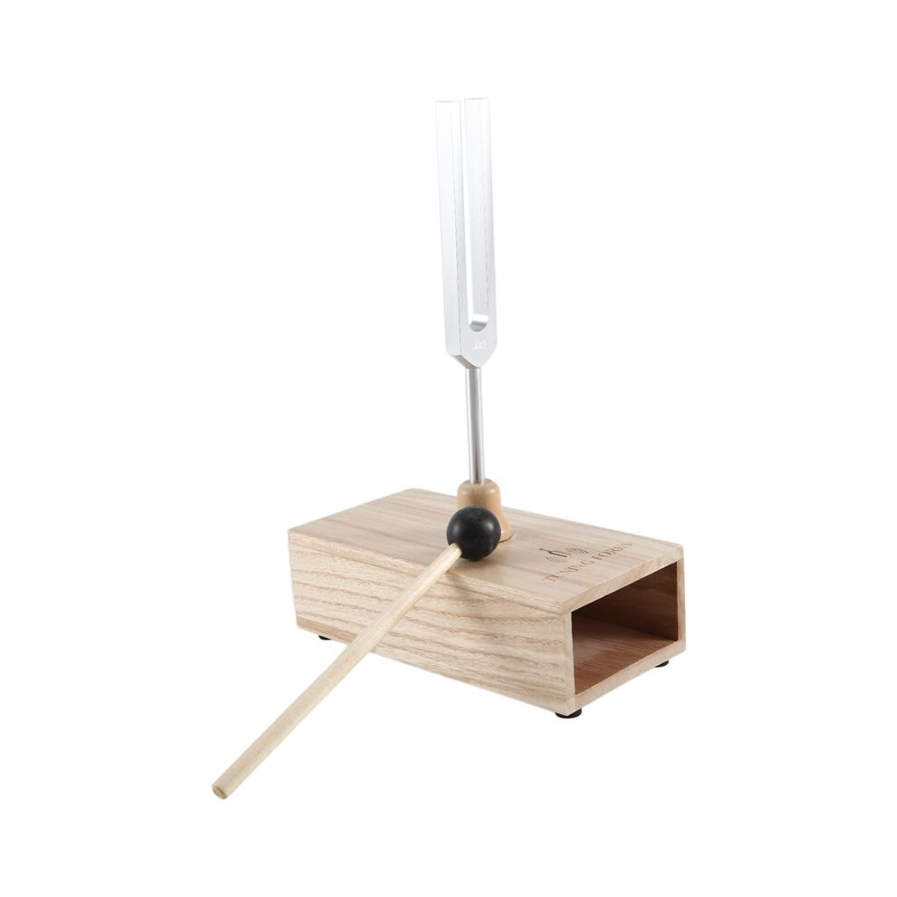 442HZ Tuning Fork, Tuning Fork Resonance Box, Chakra Tuning Forks for Sound Therapy, Yoga, Meditation and Relaxation