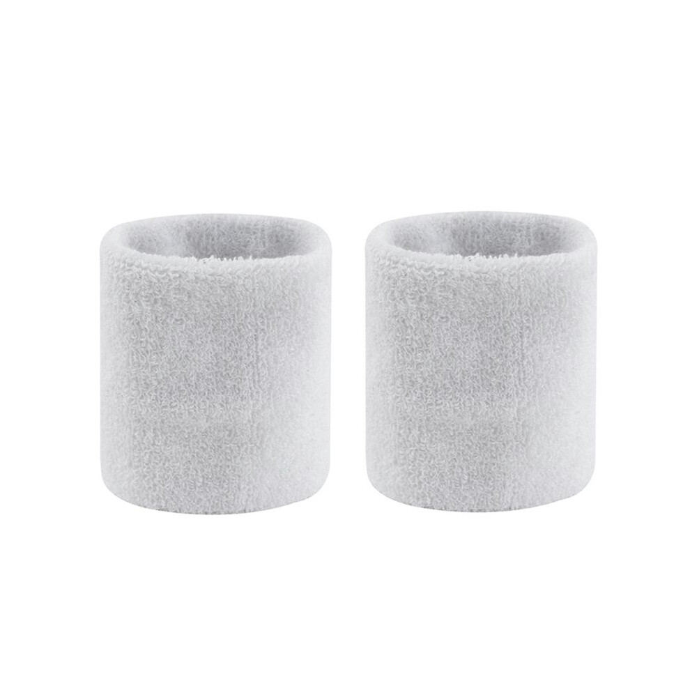 1 Pairs Wrist Sweatband Sports Wristband Sweatband Wrist Sweat Band/Brace Elastic Wristband for Men Women Tennis White