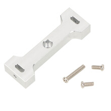 Frontstoßstange aus Aluminiumlegierung für 1/10 RC Crawler, Servohalterung CNC-gefräst, hochwertige Legierung, Metall-Frontstoßstangenhalterung,