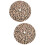 2Pcs Leopard Print Xmas Tree Skirts Decorative Tree Bottom Mat 8