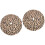 2Pcs Leopard Print Xmas Tree Skirts Decorative Tree Bottom Mat 5