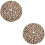 2Pcs Leopard Print Xmas Tree Skirts Decorative Tree Bottom Mat 7