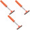 3Pièces Essuie-Glace Rétroviseur Rétractable Caoutchouc Orange 5