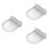 3Pièces Support Mural Pour Enceinte Et Routeur WiFi En Plastique 9