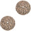 2Pcs Leopard Print Xmas Tree Skirts Decorative Tree Bottom Mat 4