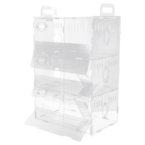 2Pièces Transparent Hamster Cage Pour Petits Animaux 1