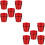 20Pièces Supports Sapin De Noël Rouge Pot Réutilisable Décor 8