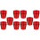 20Pièces Supports Sapin De Noël Rouge Pot Réutilisable Décor 4