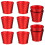20Pièces Supports Sapin De Noël Rouge Pot Réutilisable Décor 2