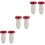 6Pièces De Clignotant LED Aluminium Pour Guidon 10