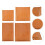 8Pièces Coussin Chauffant Rigide Marron Pour Transfert Repassage 11
