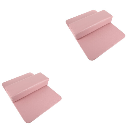 4Pièces Coussin Main Rose Cuir Support Stable Portable 2